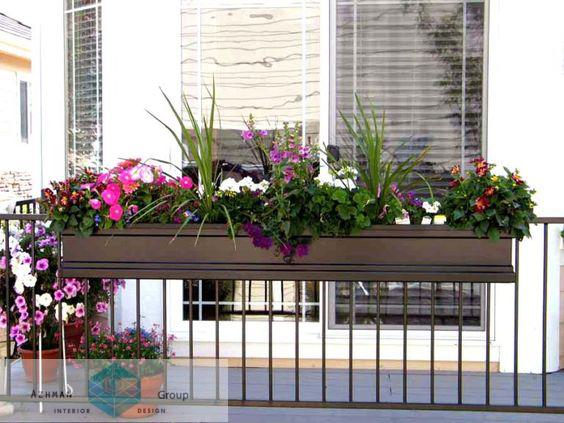 فلاور باکس نرده ای