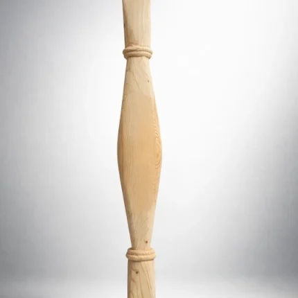 پایه نرده چوب روسی طرح شکلاتی