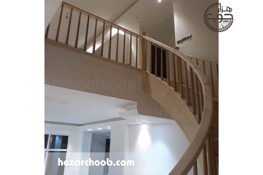 نرده چوبی دوبلکس