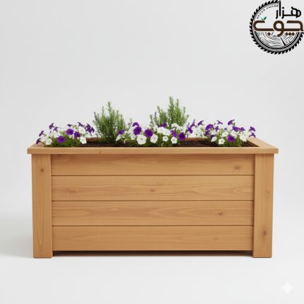 گلدان چوبی مدرن
