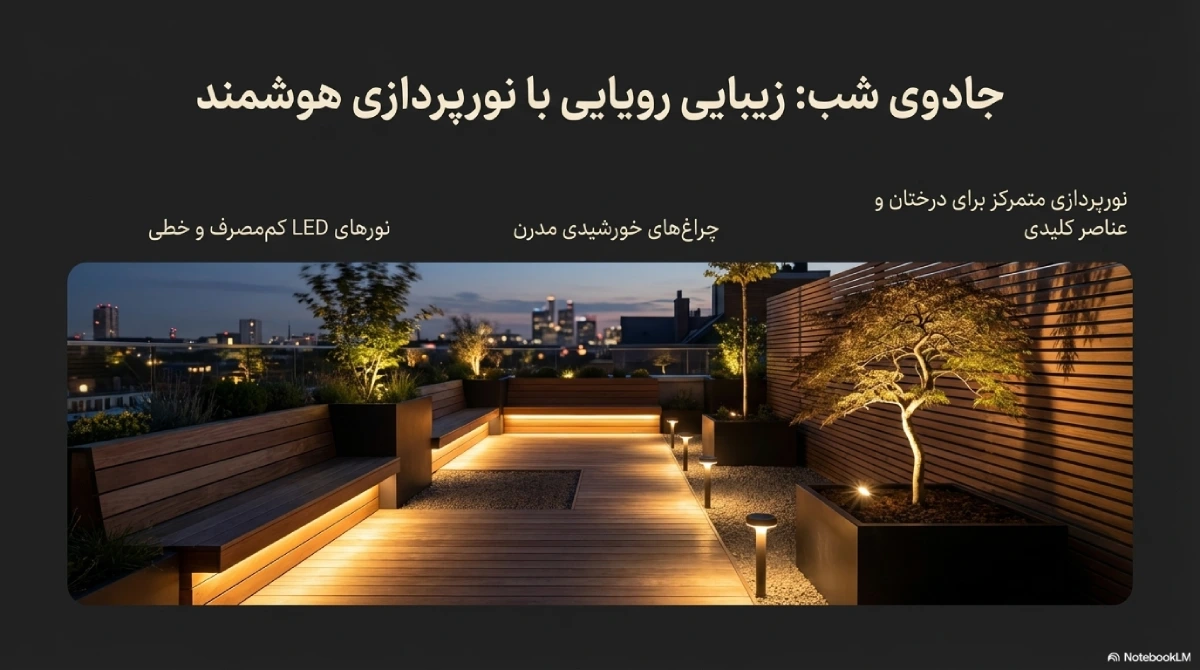 نورپردازی روف گاردن