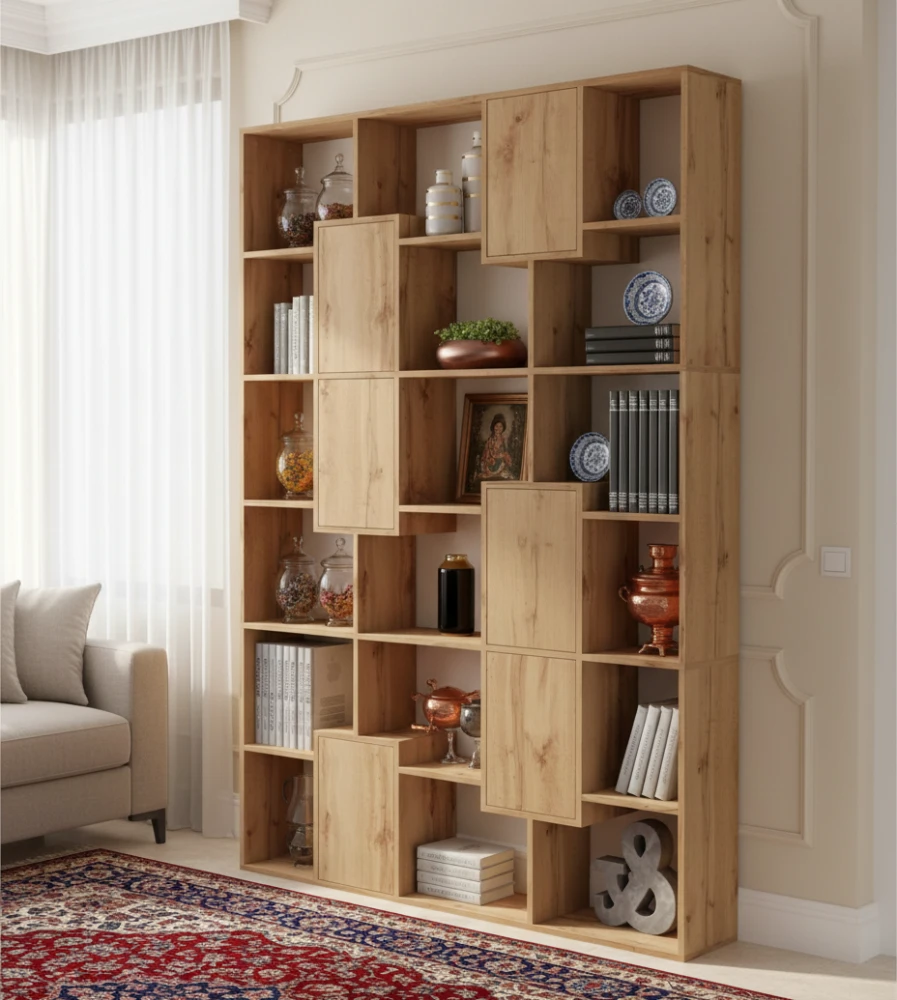 شلف چوبی ایستاده